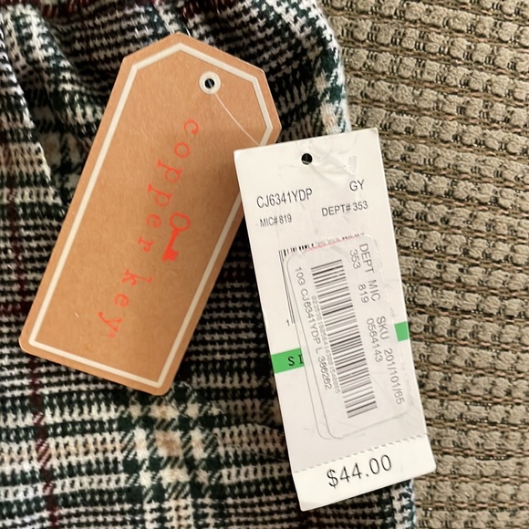 Copper Key plaid skirt (sz l) - Picture 2 of 9